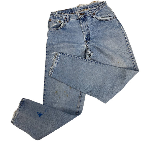 Levi's Denim - Vintage LEVI's 560 30 x 32 Distressed Paint Spattered Grungy Made in USA